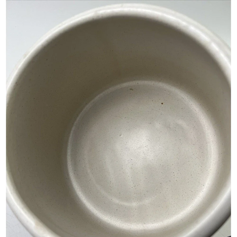 Vintage West Bend Pottery Stoneware Pot Crock Fall Leaf Design Tested